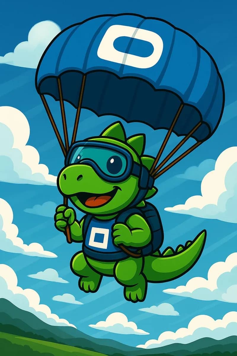 TIMI parachuting through the clouds